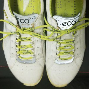 Ecco womens golf shoes size 41 Yellow Broken in and comfy! Great for walking!
